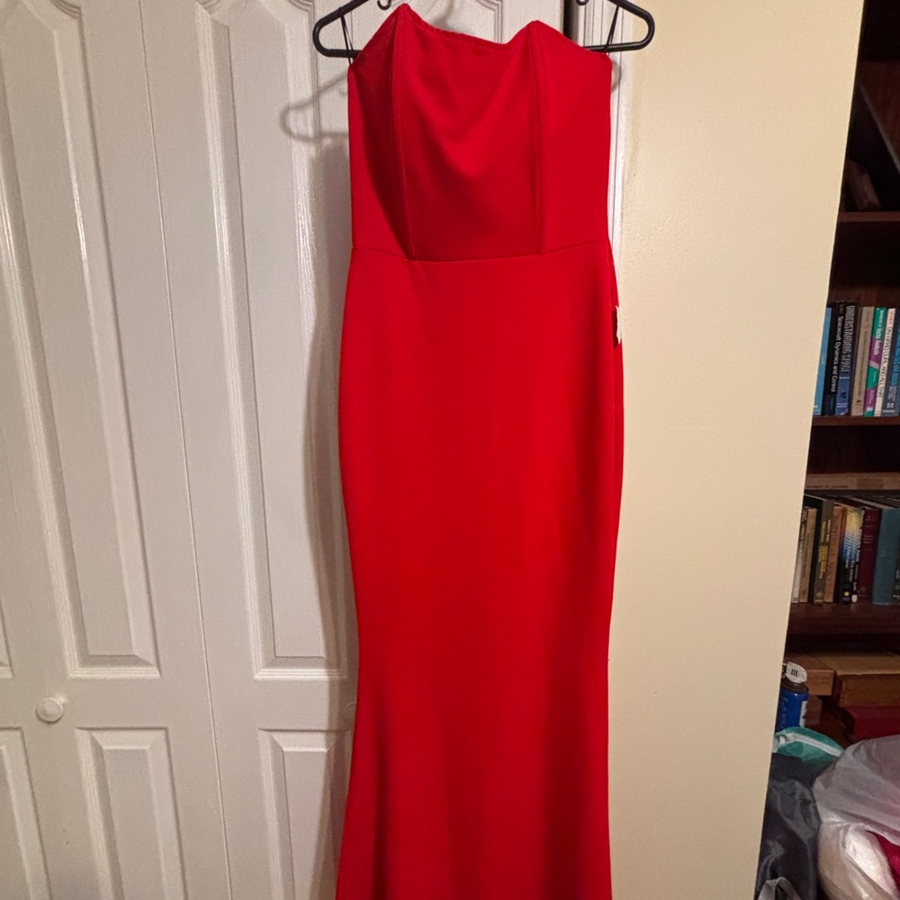 Elegant Red Evening Gown